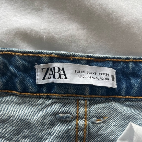 NWOT Zara Mini Denim Skirt - Picture 8 of 9